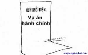 khoi kien vu an hanh chinh
